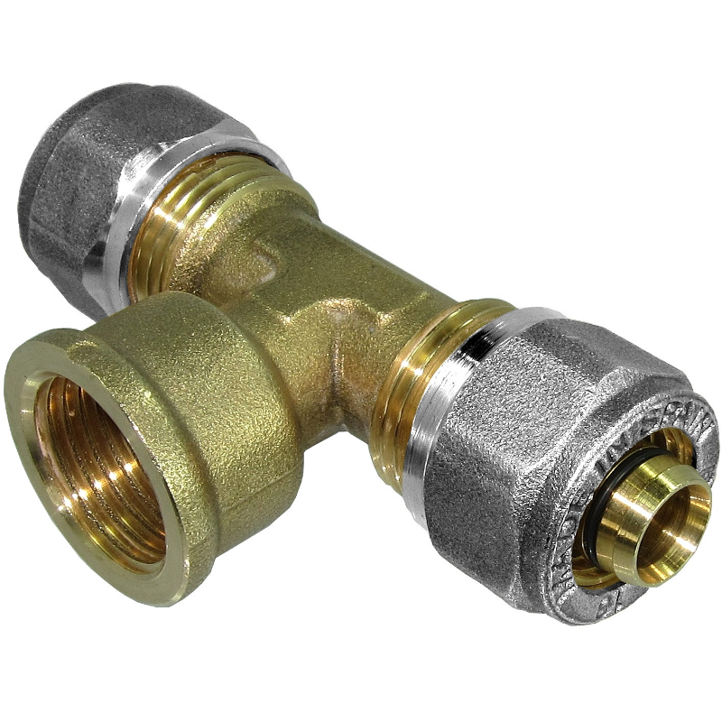 Female Tee · Compression Brass Fittings for Multilayer Pipe · RMMCIA