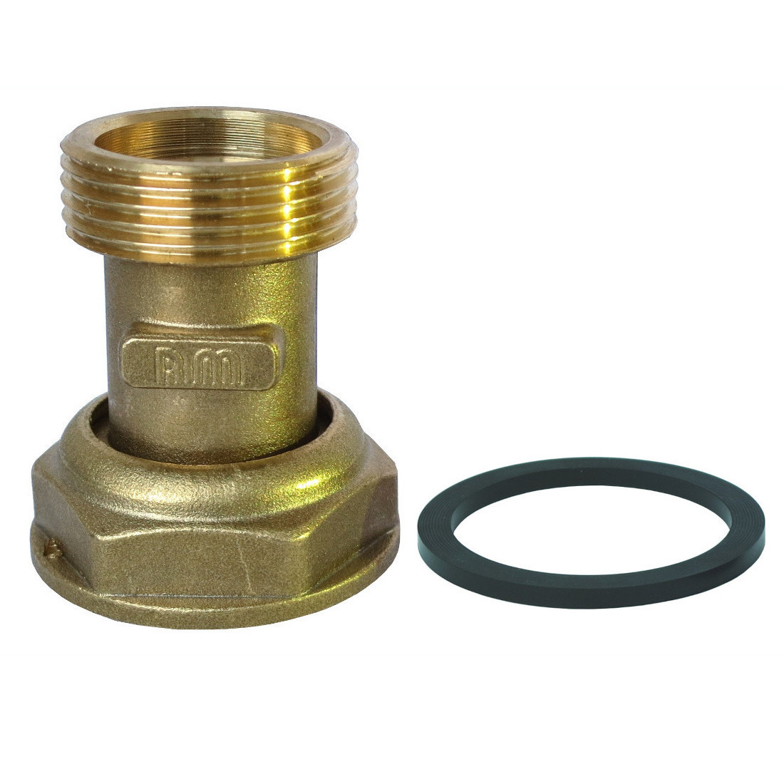 STRAIGHT BRASS CONNECTOR FOR GAS METER