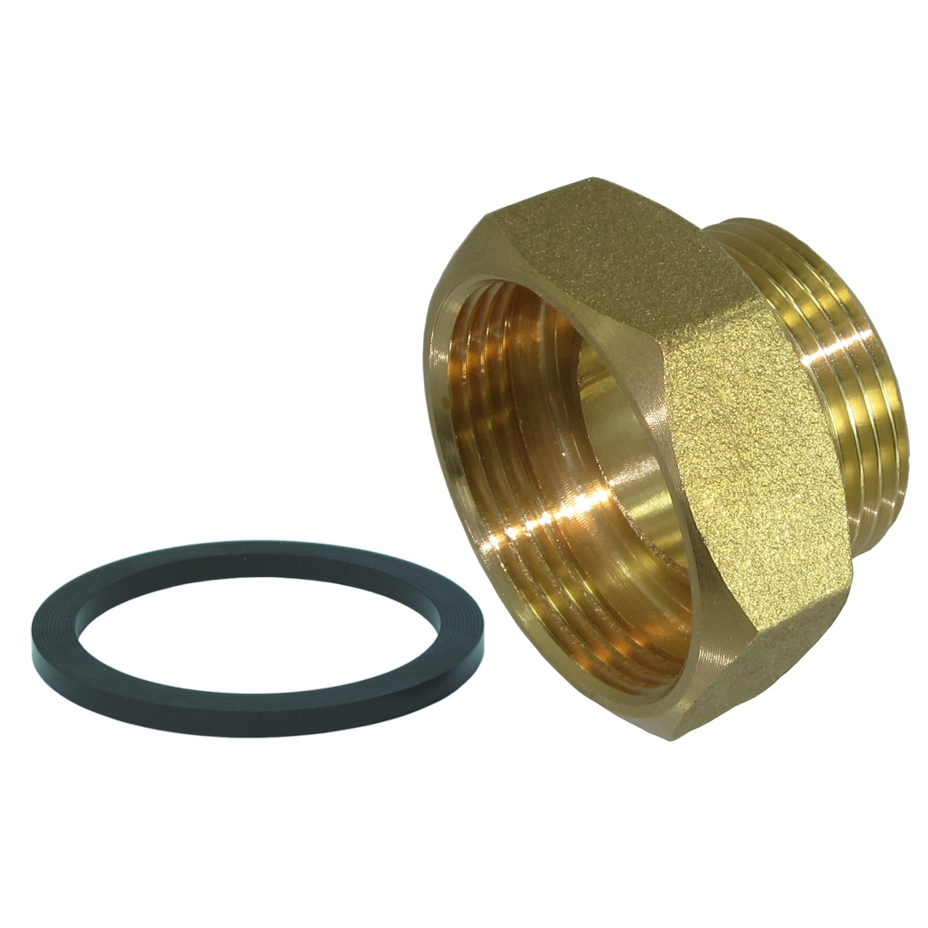 BRASS REDUCING COUPLING FOR GAS METER